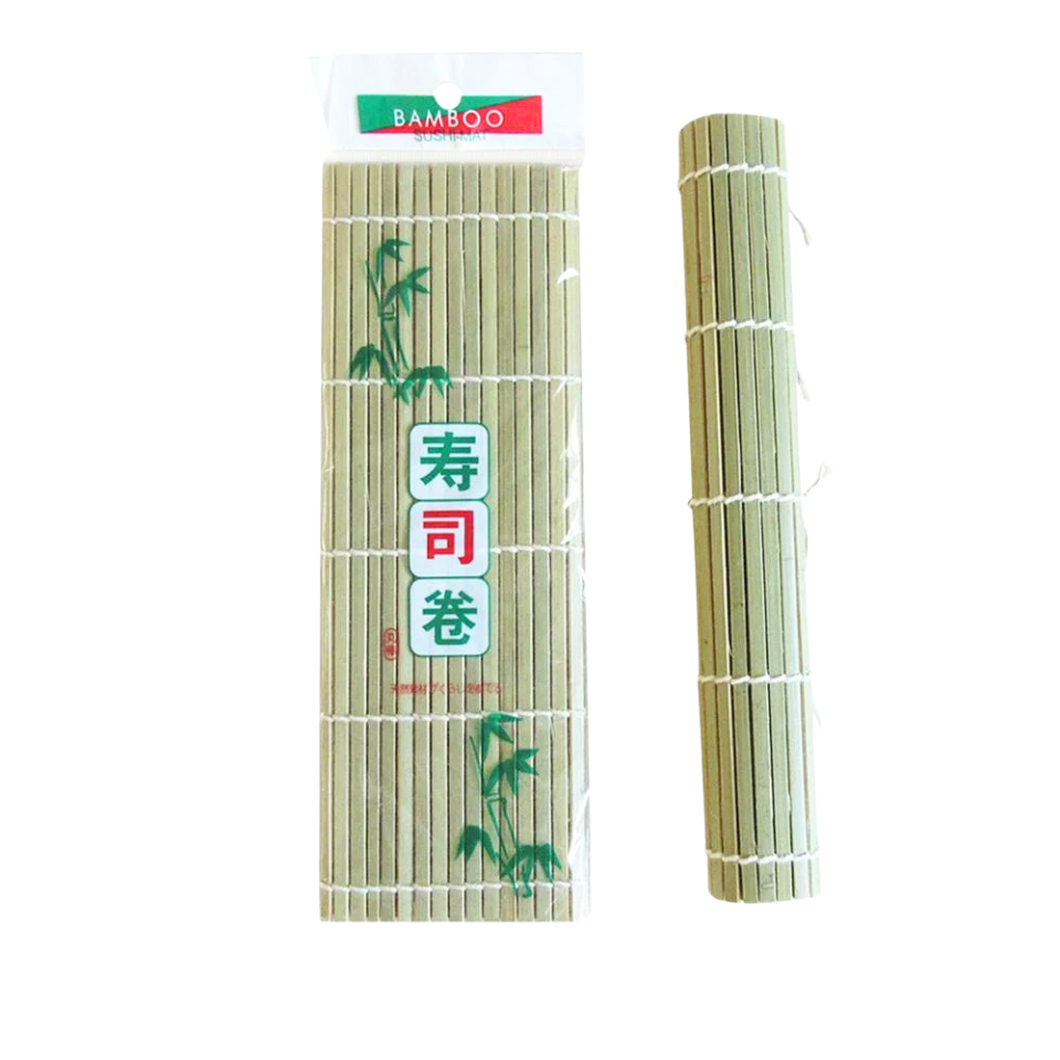 竹制寿司垫 - 专业级,26.5x26.5厘米