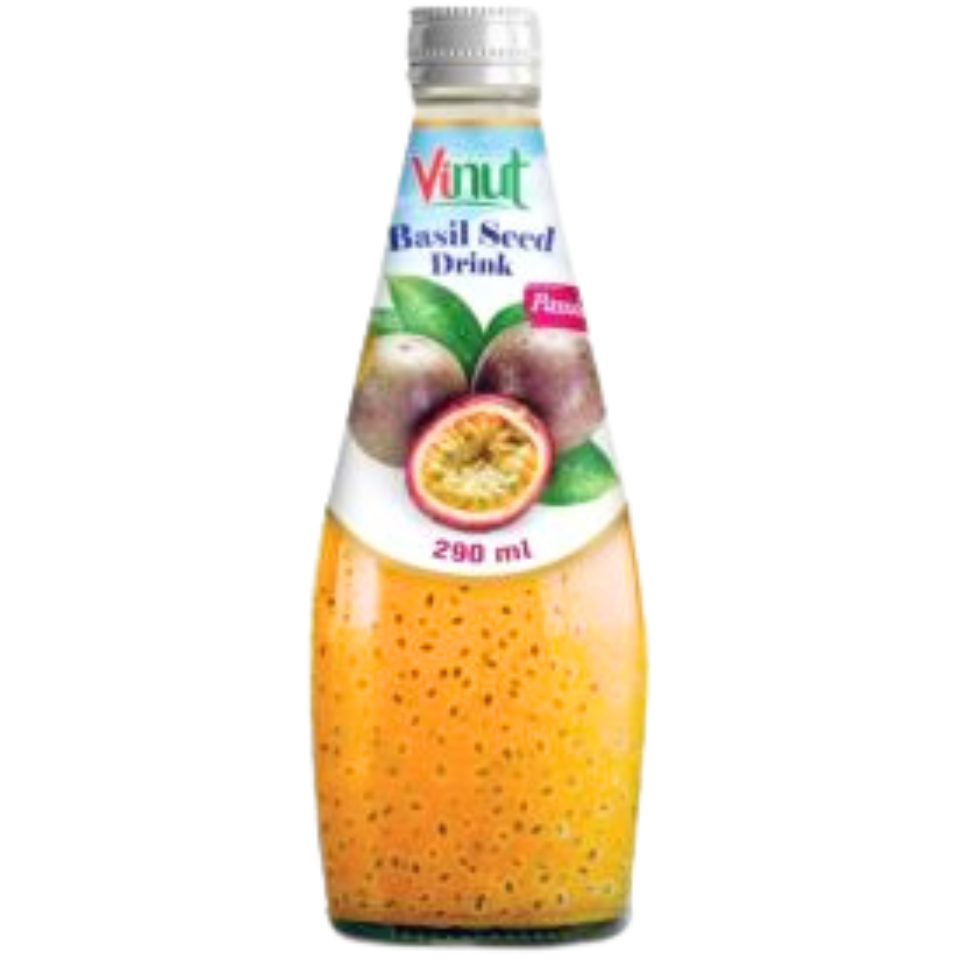Basil Seed Drink - Passion Fruit Flavor, 290ml