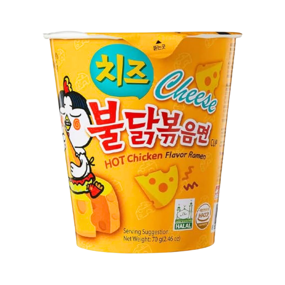 Samyang aštrus vištienos ramenų puodelis - sūrio skonis, 80 g