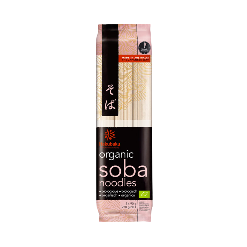 Hakubaku Japanska ekologiska nudlar - Soba, 270g