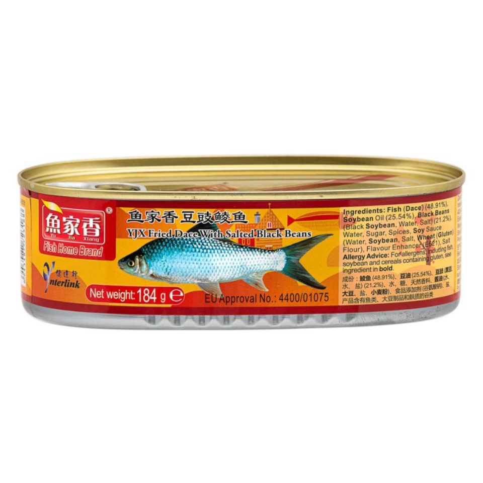 Praetud Teib (Kala) Soolatud Mustade Ubadega, 184g