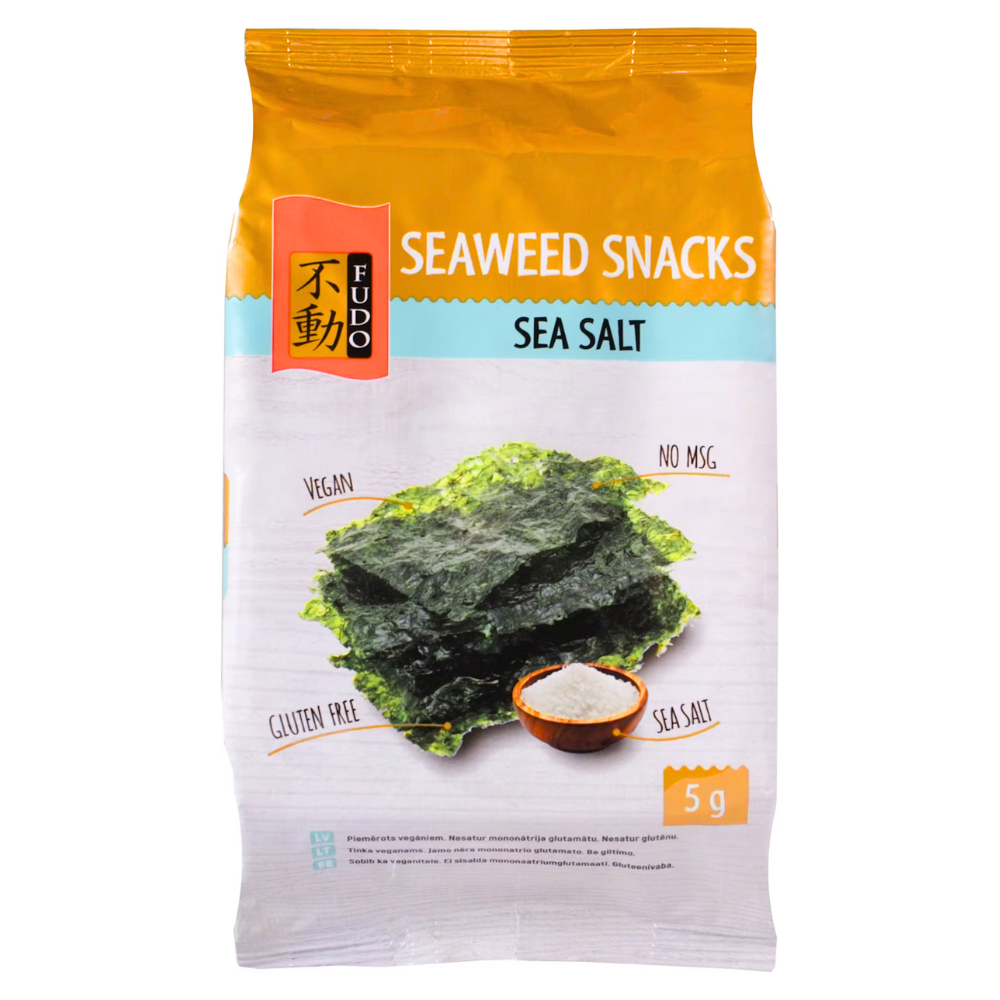 Fudo Seaweed Snacks - Sea Salt, 5g