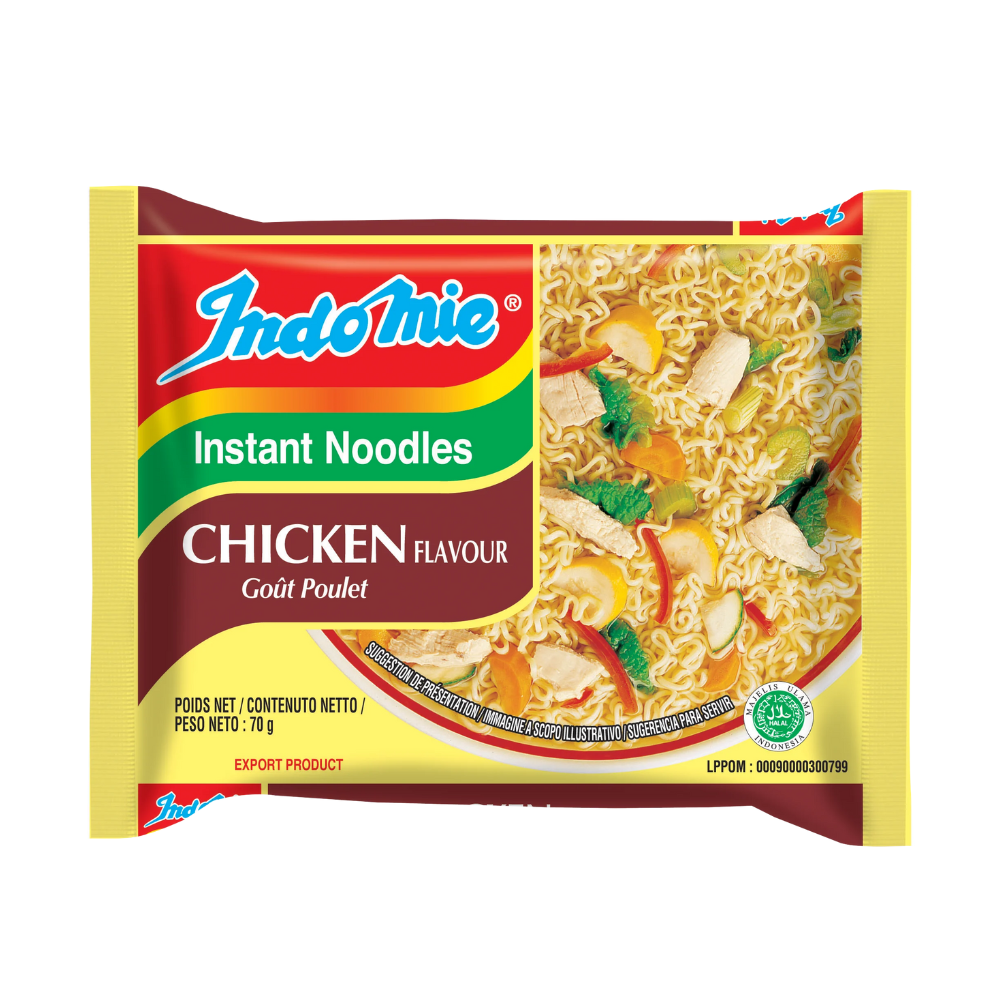 INDOMIE Instant Noodles - Chicken Goût Poulet, 70g