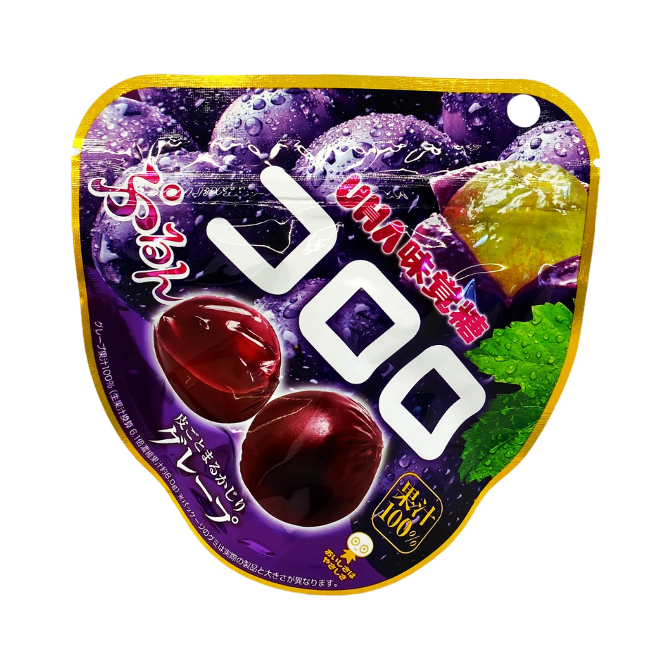 Japonų UHA Kororo Gummy Candy - Vynuogės, 48g