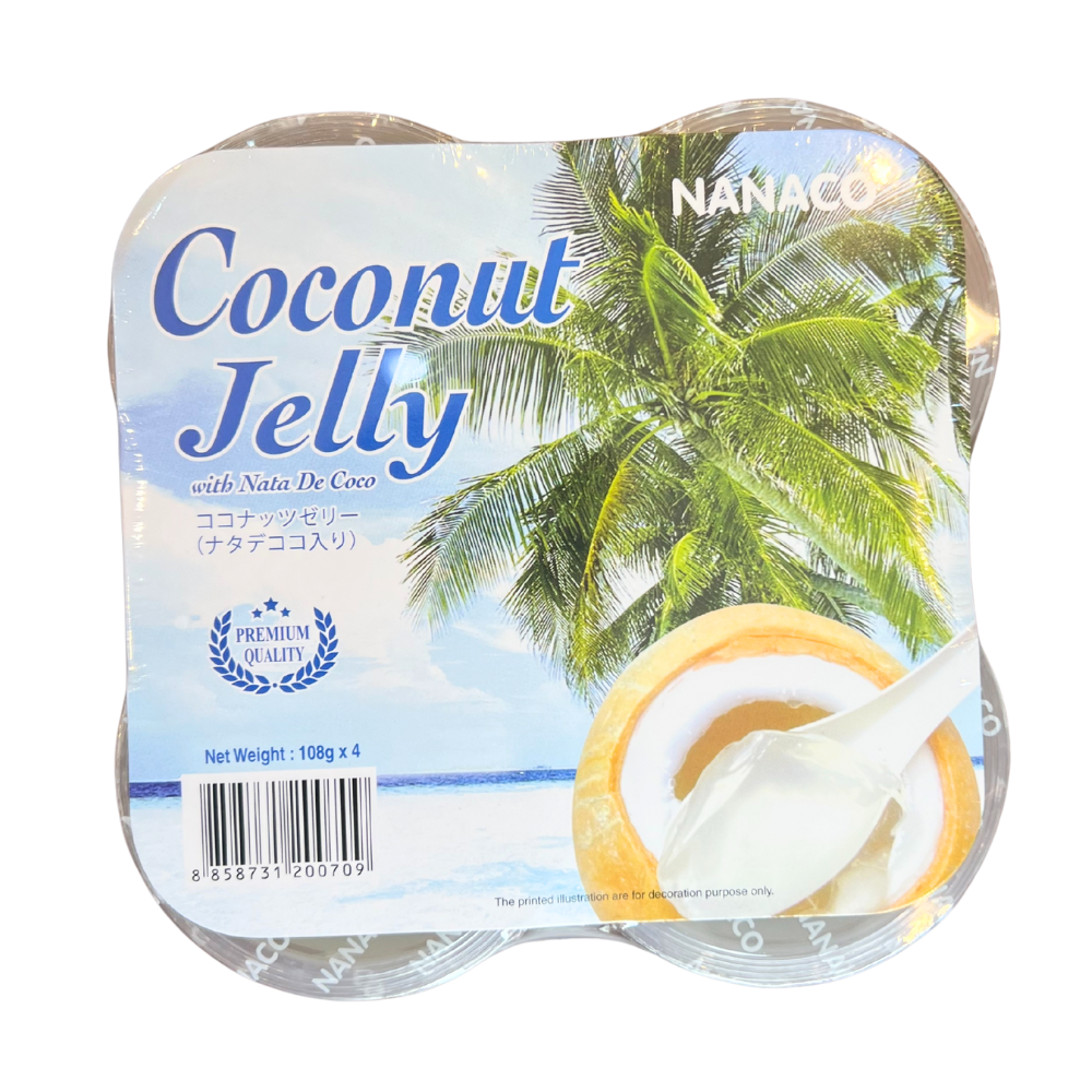 Jelly Dessert Nata De Coco - Coconut, 432g (4x108g)