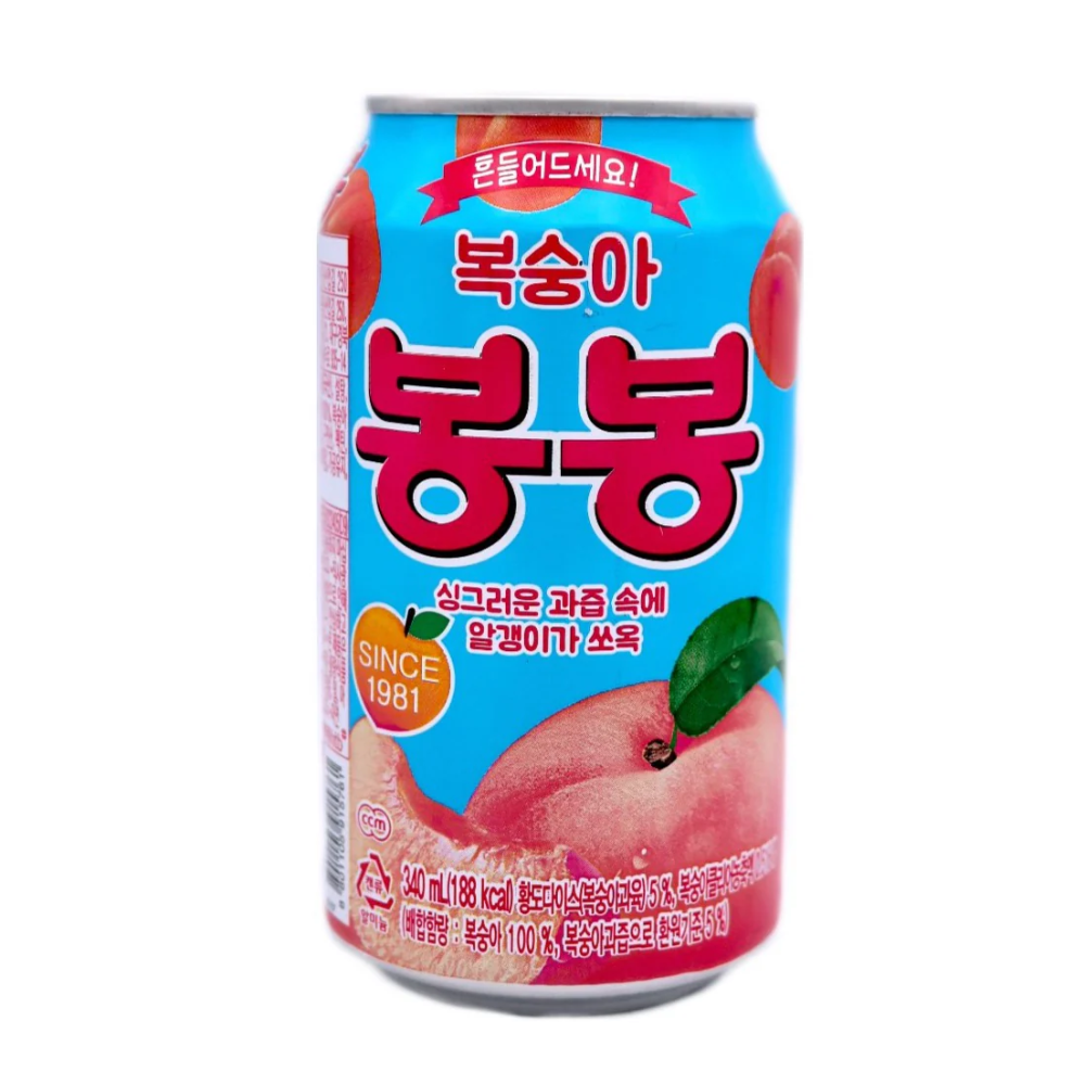 Korean Haitai BonBon Peach Juice Drink, 340ml