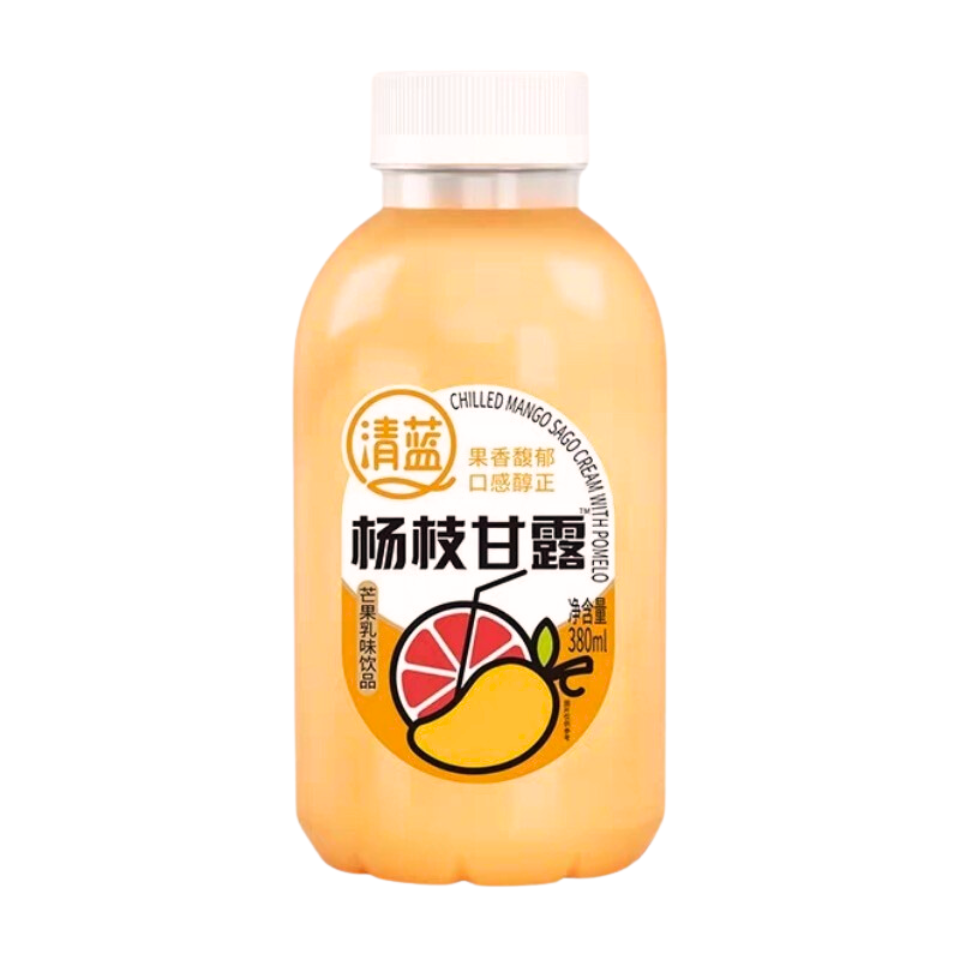 青兰芒果西米柚子奶昔,380毫升