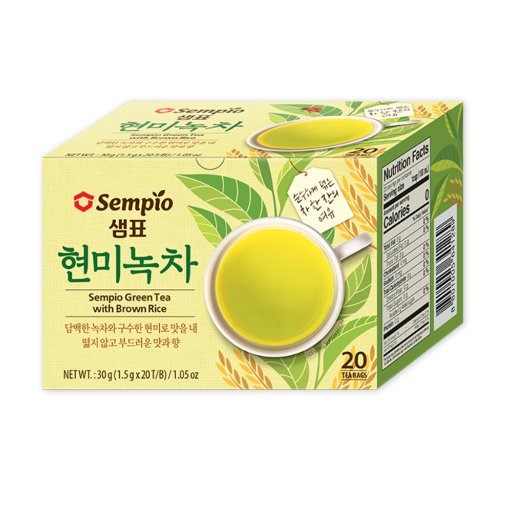 Sempio Green Tea with Brown Rice, 30g, 20 tea bags
