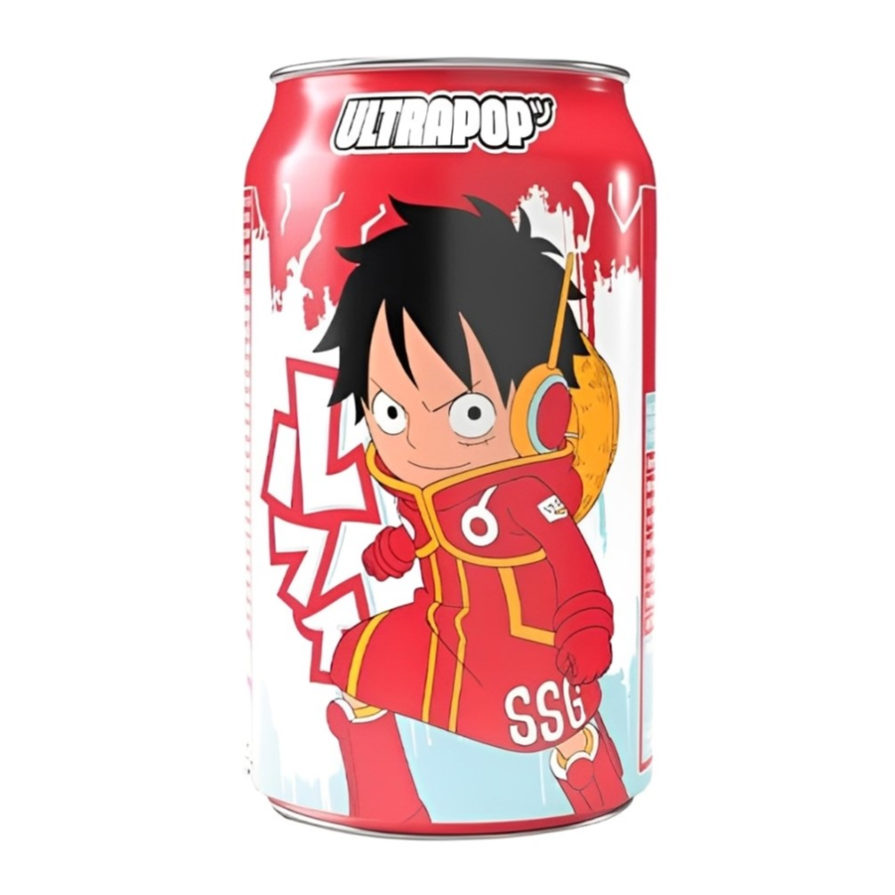 Ultra Pop Carbonated drink One Piece Luffy - Lemon Strawberry, 330ml