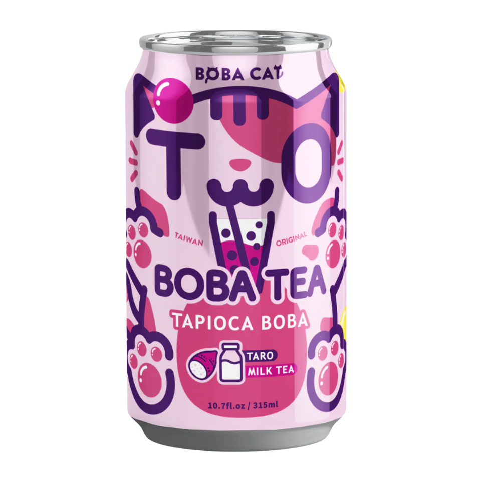 BobaCat Boba Tea - Taro, 315ml