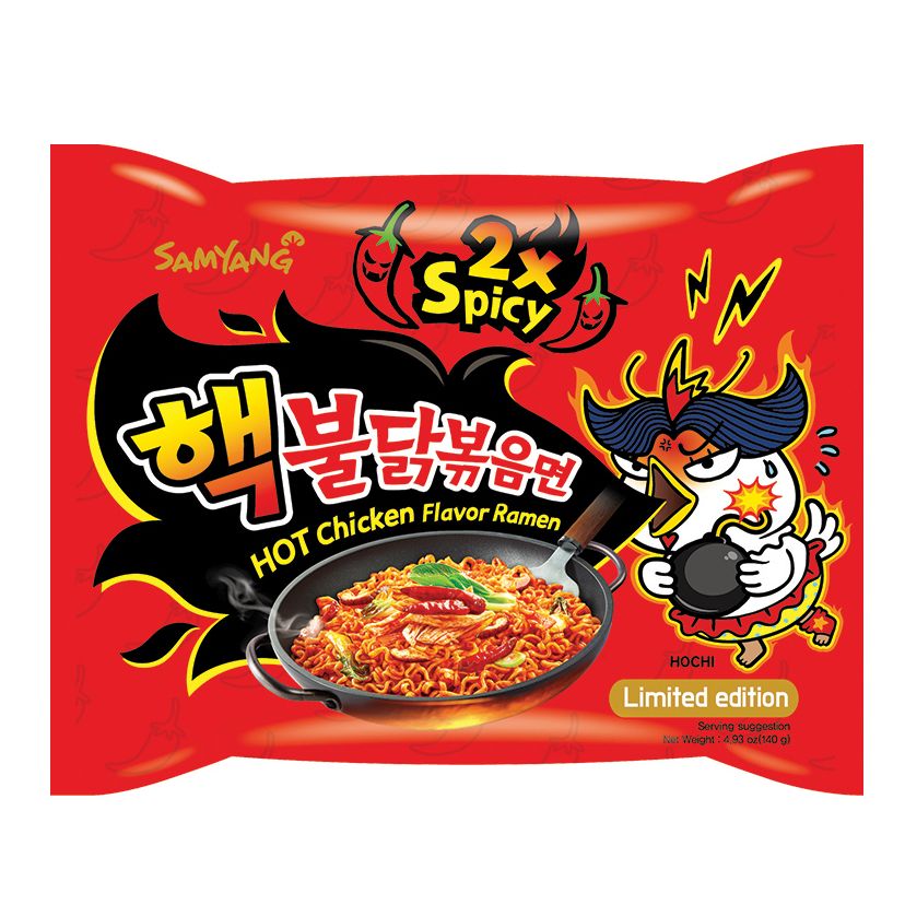 Samyang aštrus vištienos skonio ramen (2x aštrus), 140 g