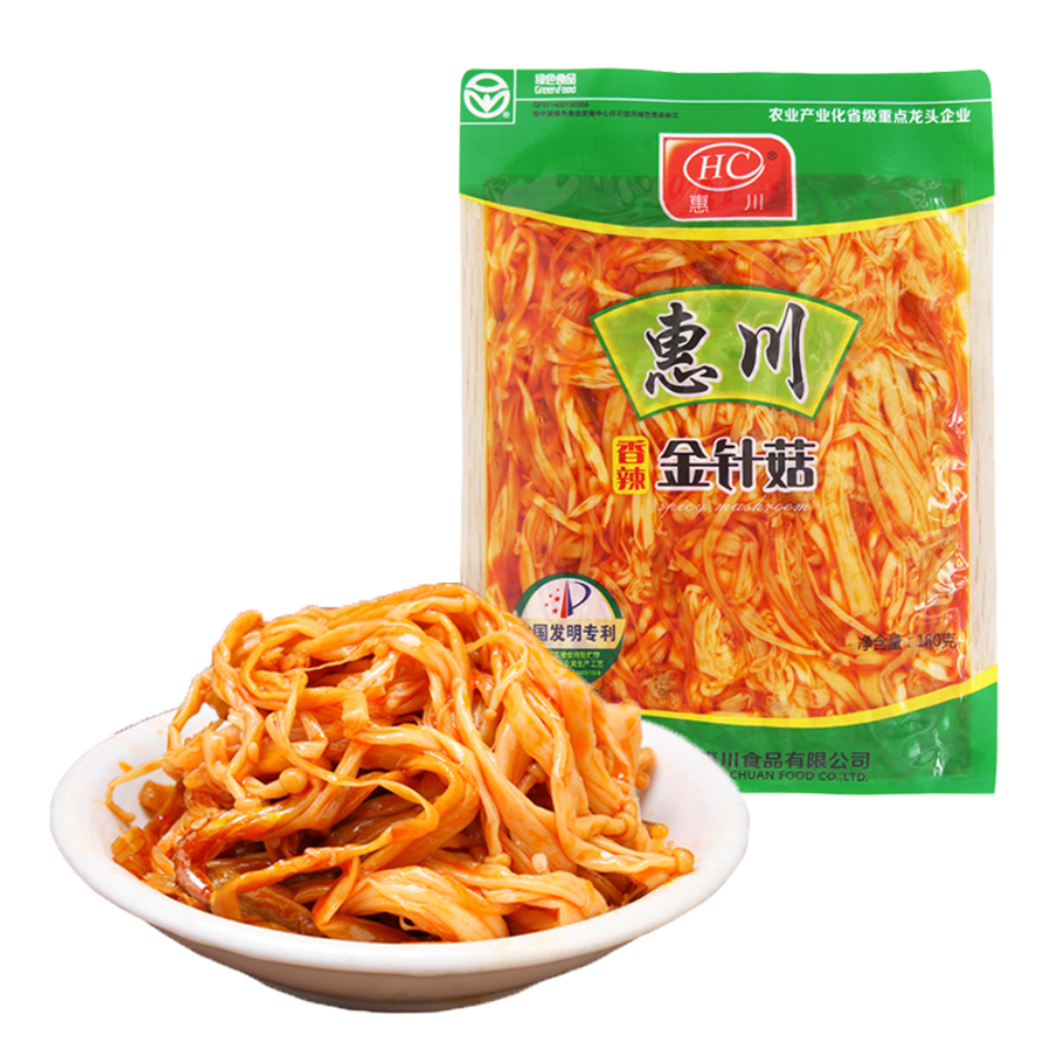 HC Enoki grybai - aštrūs, karšti, 180 g