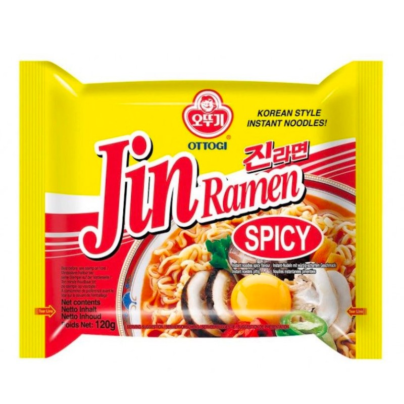 Korėjos Ottogi Jin Ramen - aštrus, 120 g