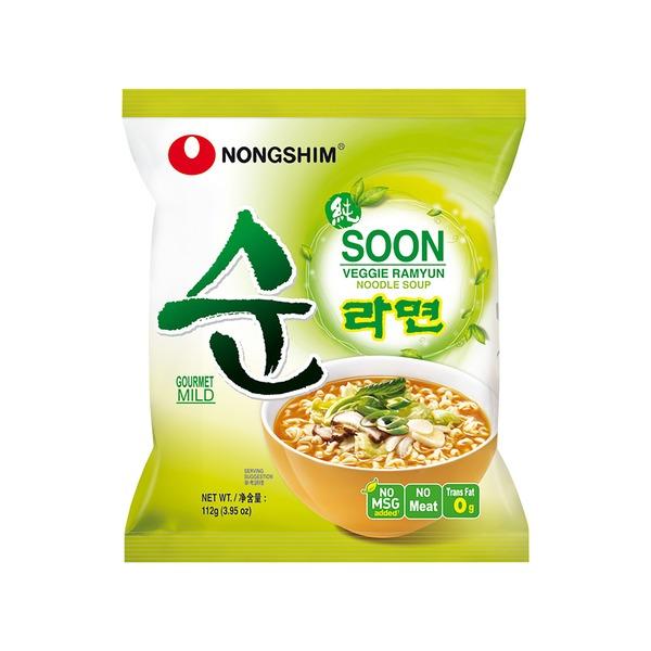 Nongshim Soon Veggie Ramyun (Makaronų sriuba), 112 g