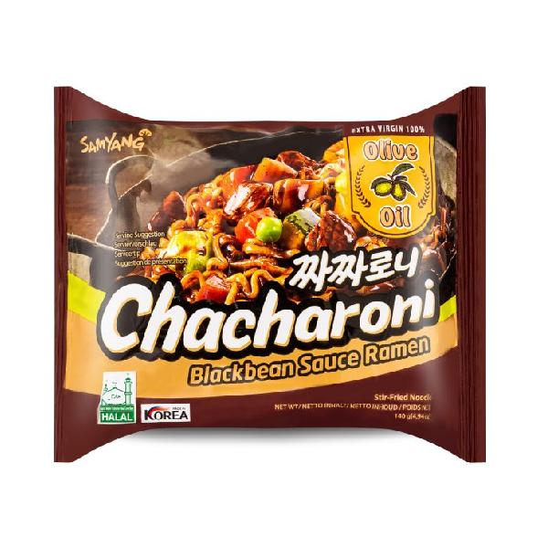 Samyang Chacharoni musta uba kastmega ramen, 140 g