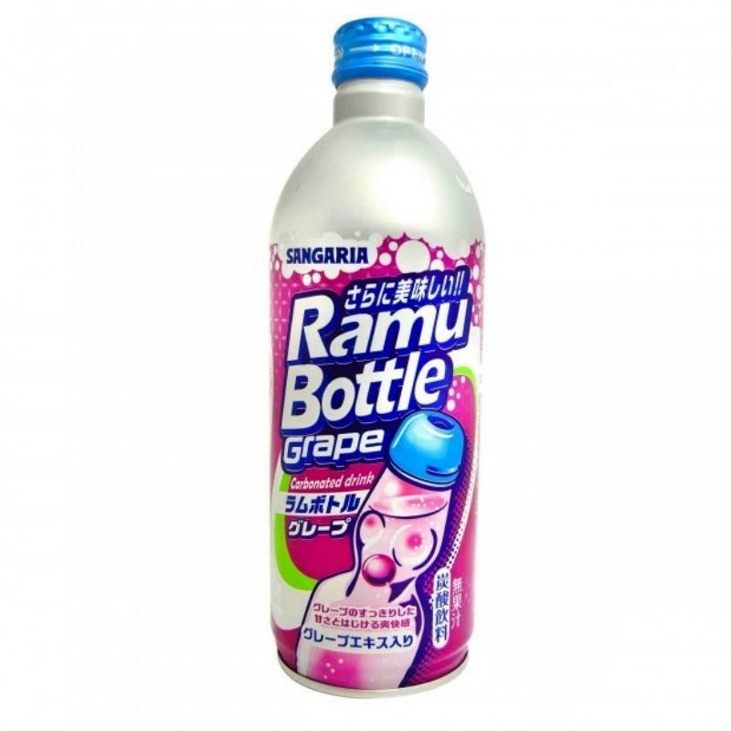 Sangaria Ramu butelis Ramune soda - vynuogių, 500 ml