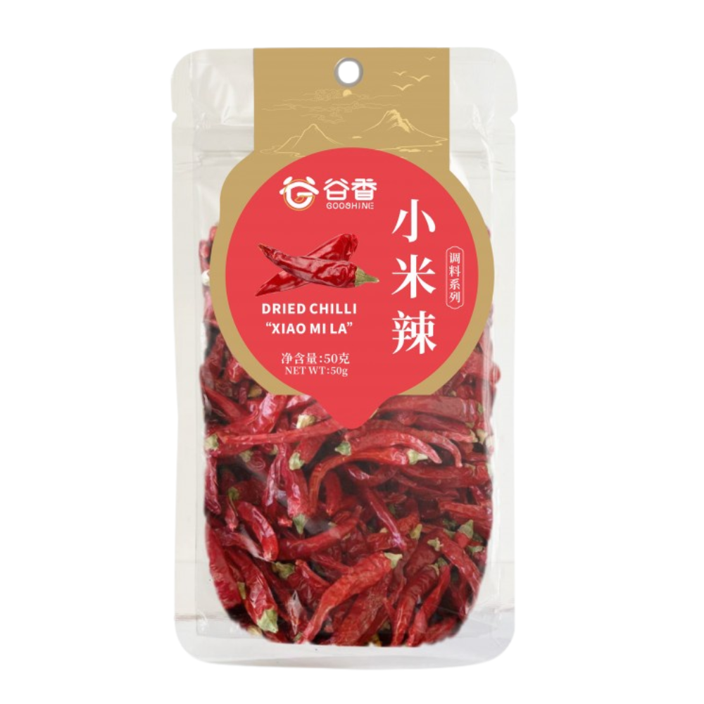 Сушёный перец сяомила (маленький острый перец чили), 50 г