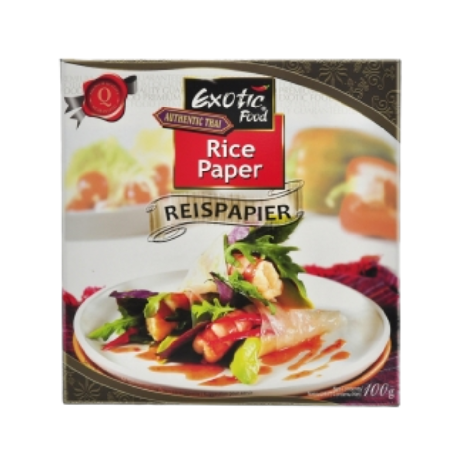 Рисовая бумага Exotic Food - 22 см, 100 г (10-12 листов)