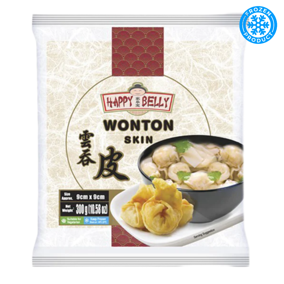 [Frozen] Happy Belly Wonton Wrapper - 50pcs (9x9cm), 300g