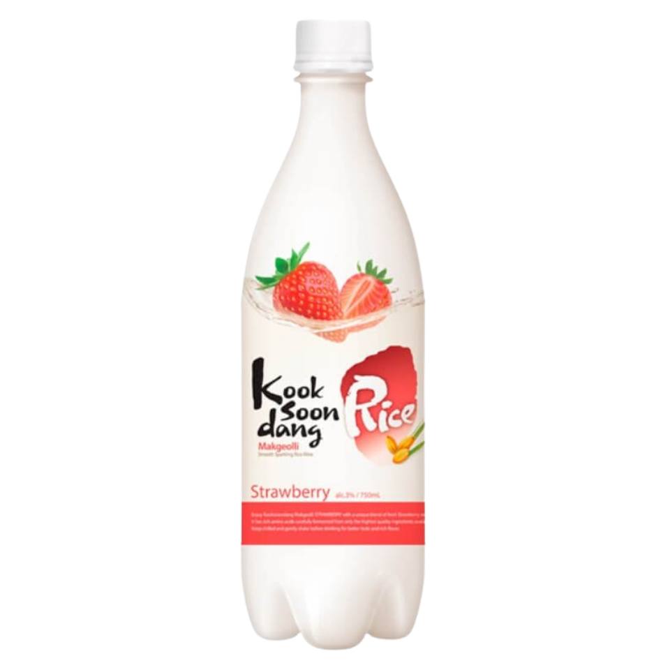 Korean Kooksoondang Makgeolli Alc 3% - Strawberry, 750ml