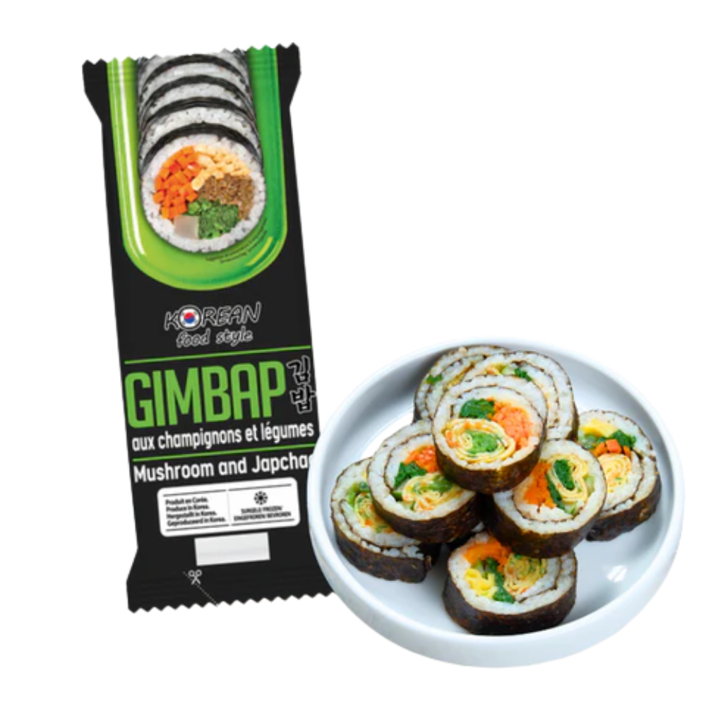 Korean Food Style Gimbap Mushroom and Vegetables, 230g