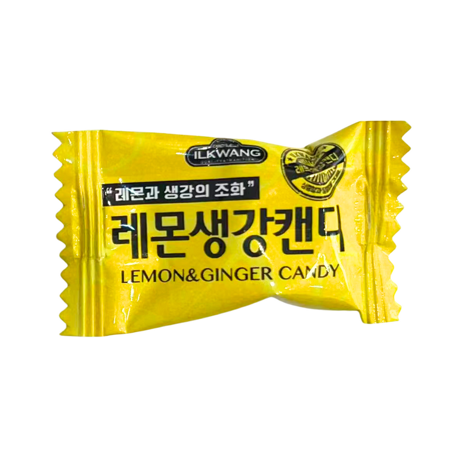 Korean Ilkwang Lemon Ginger Candy, 1pc, 4g