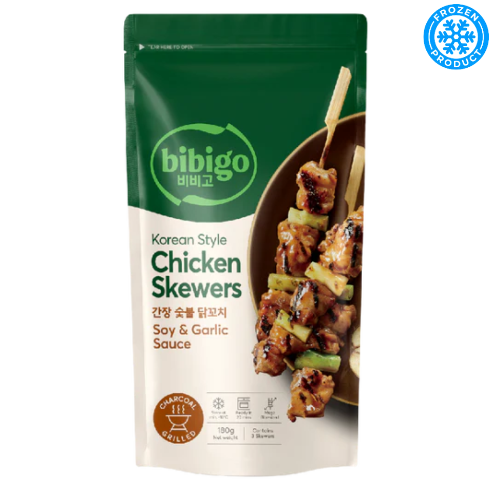 [Frozen] Bibigo Chicken Skewers - Soy and Garlic, 180g