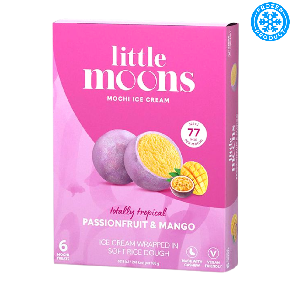 [Замороженное] Мороженое Little Moons Mochi - Манго и Маракуйя, 192 г