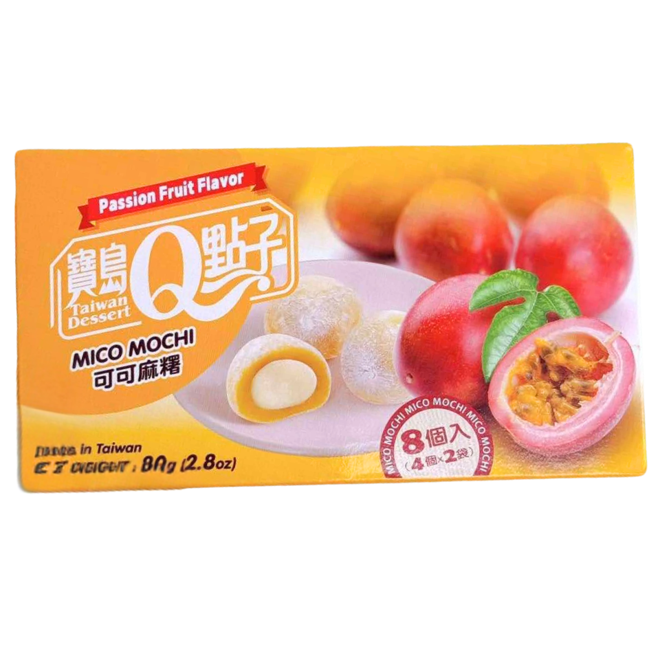 Q Mico Mochi - Passion Fruit, 80g