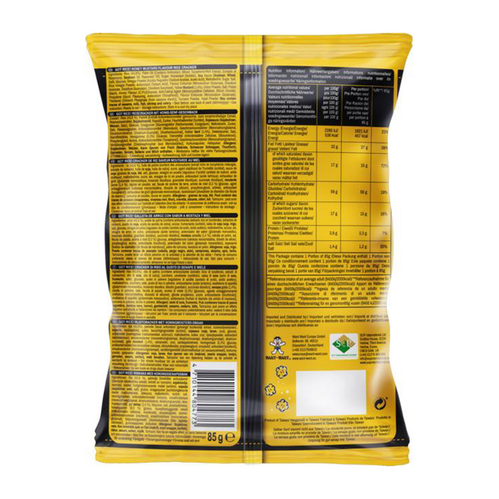 Want Want Rice Crackers - Honey Mustard Flavour, 85g