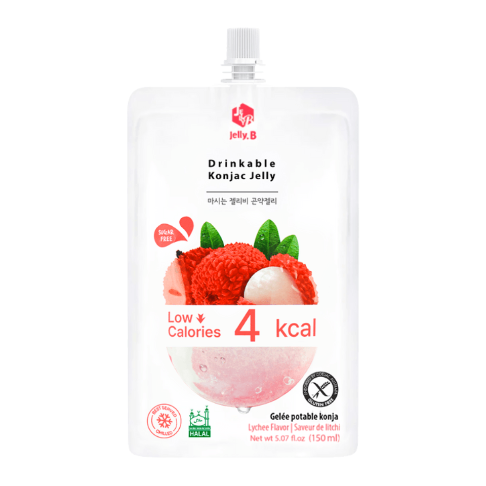 Jelly.B Konjac želė - 4 Kcal ličiai skonio, 150 ml