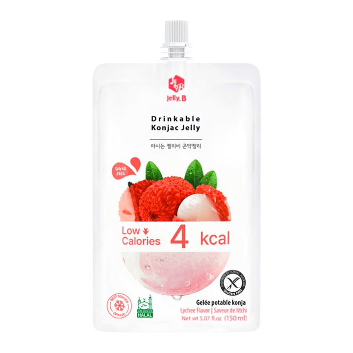 Jelly.B Konjac želė - 4 Kcal ličiai skonio, 150 ml