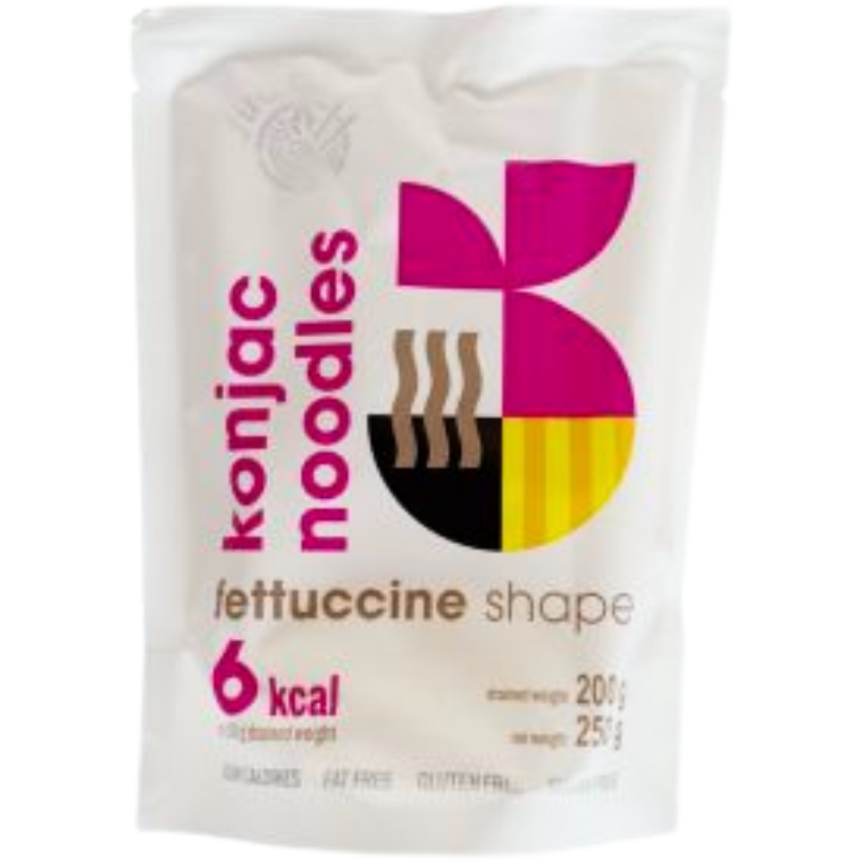 Shirataki Konjac makaronai - Fetuccine forma, 250g, 6kcal