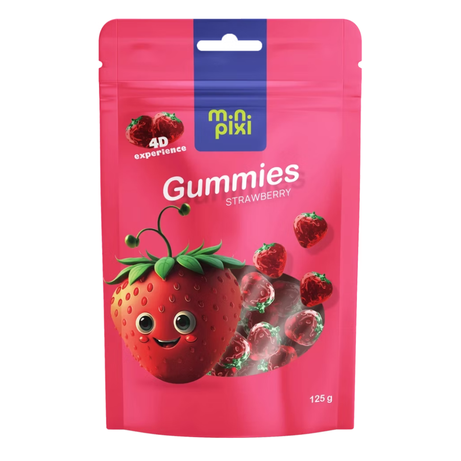 MiniPixi Gummies - Strawberry, 125g