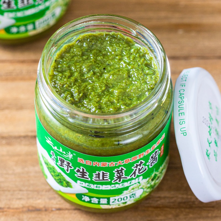 YunShanBan Chinese Garlic Chive Flower Sauce, 200g