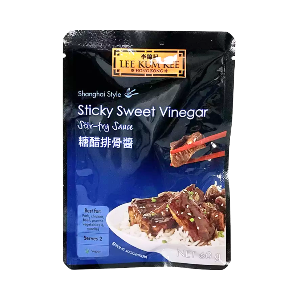 LKK Stir-Fry Sauce for Spare Ribs - Shanghai Style Sticky Sweet Vinegar Flavour, 60g