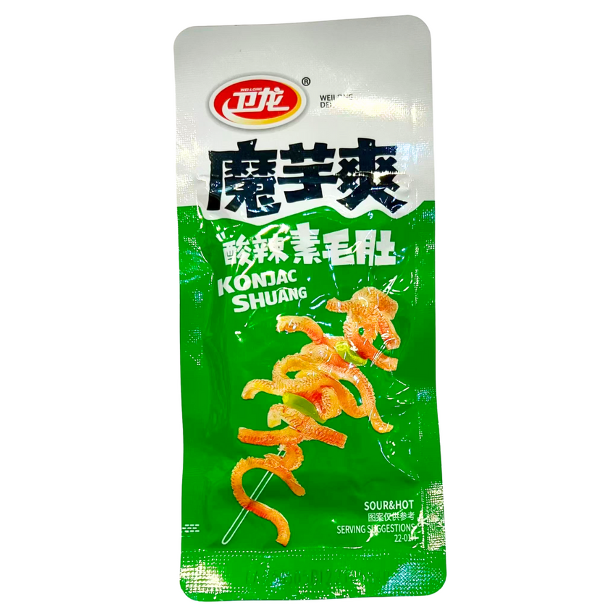 WEILONG Konjac Shuang Sour & Hot, 1 sachet, 18g