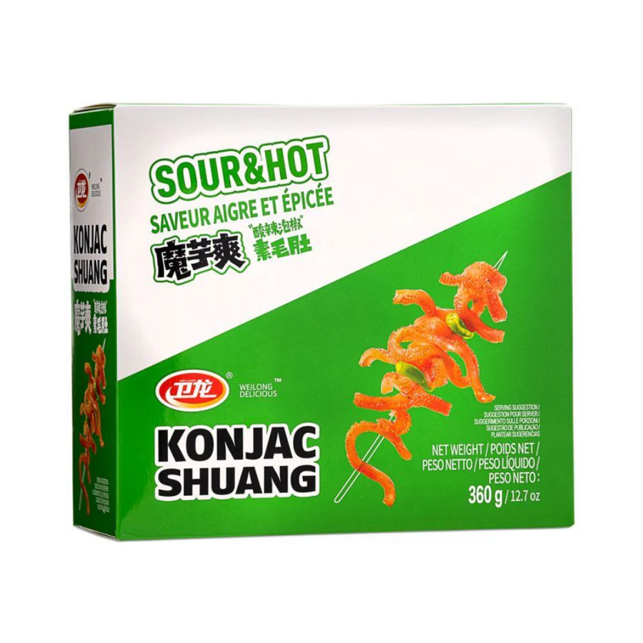 WEILONG Konjac Shuang Sour & Hot, 360g (20 pieces)