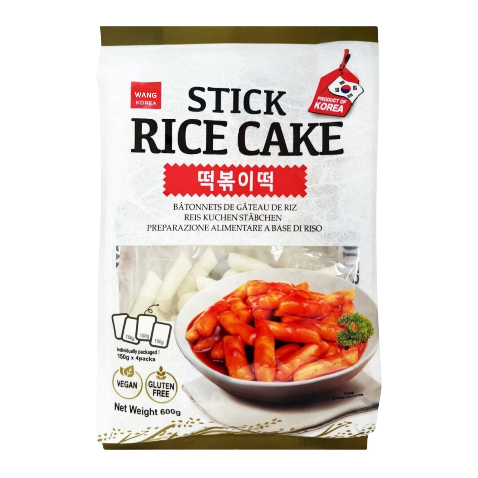 Wang Korean Rice Cake Stick, 600g (4x150g)