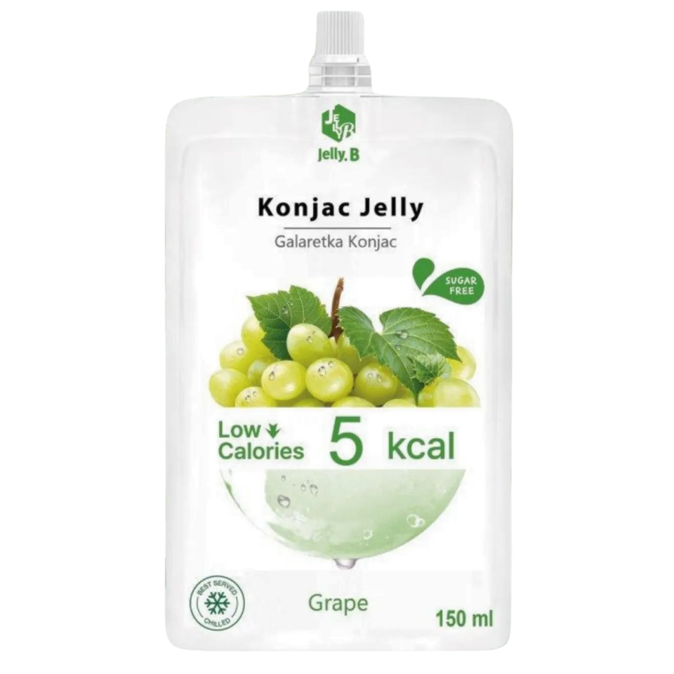 Jelly.B 魔芋果冻 - 5 千卡 绿葡萄味，150毫升