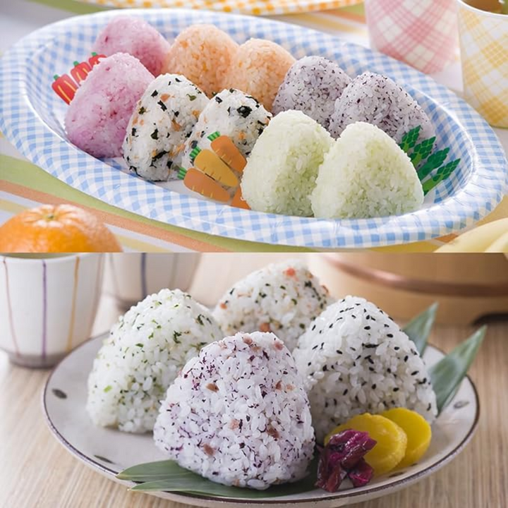 NCoale Triangle Onigiri Maker Mould - 1 Large and 1 Small Moulds with 1 Rice Spoon