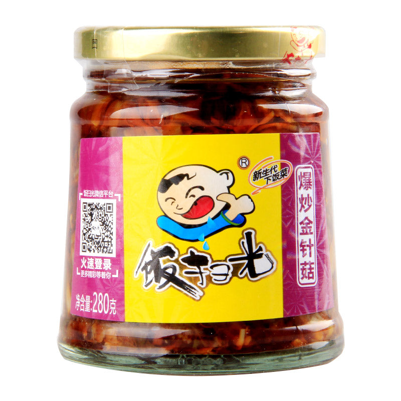 Spicy Fried Enoki Mushroom, 280g