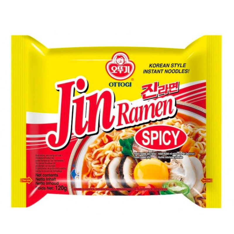 Ottogi kiirnuudlid - Jin Ramen Vürtsikas, 120g